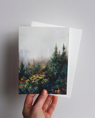 Forest Fog Greeting Card - Grand-Mère