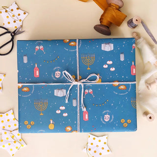 Hanukkah Party Wrapping Paper - Grand-Mère