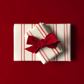 Red Stripes Wrapping Paper - Grand-Mère