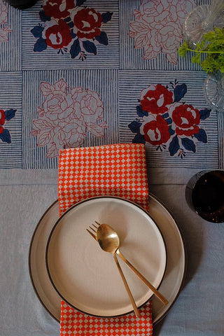 Rekha Rojo- Block-Printed Table Napkins - Grand-Mère