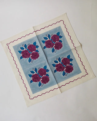 Sara- Block-Printed Table Napkins - Grand-Mère