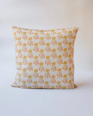 Zoya - Hand Block -Printed Linen Pillowcase - Grand-Mère